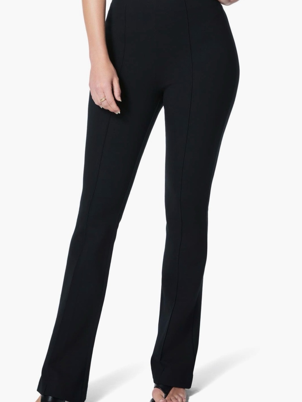 SPANX Black Ponte Demi Bootcut Flare Pants